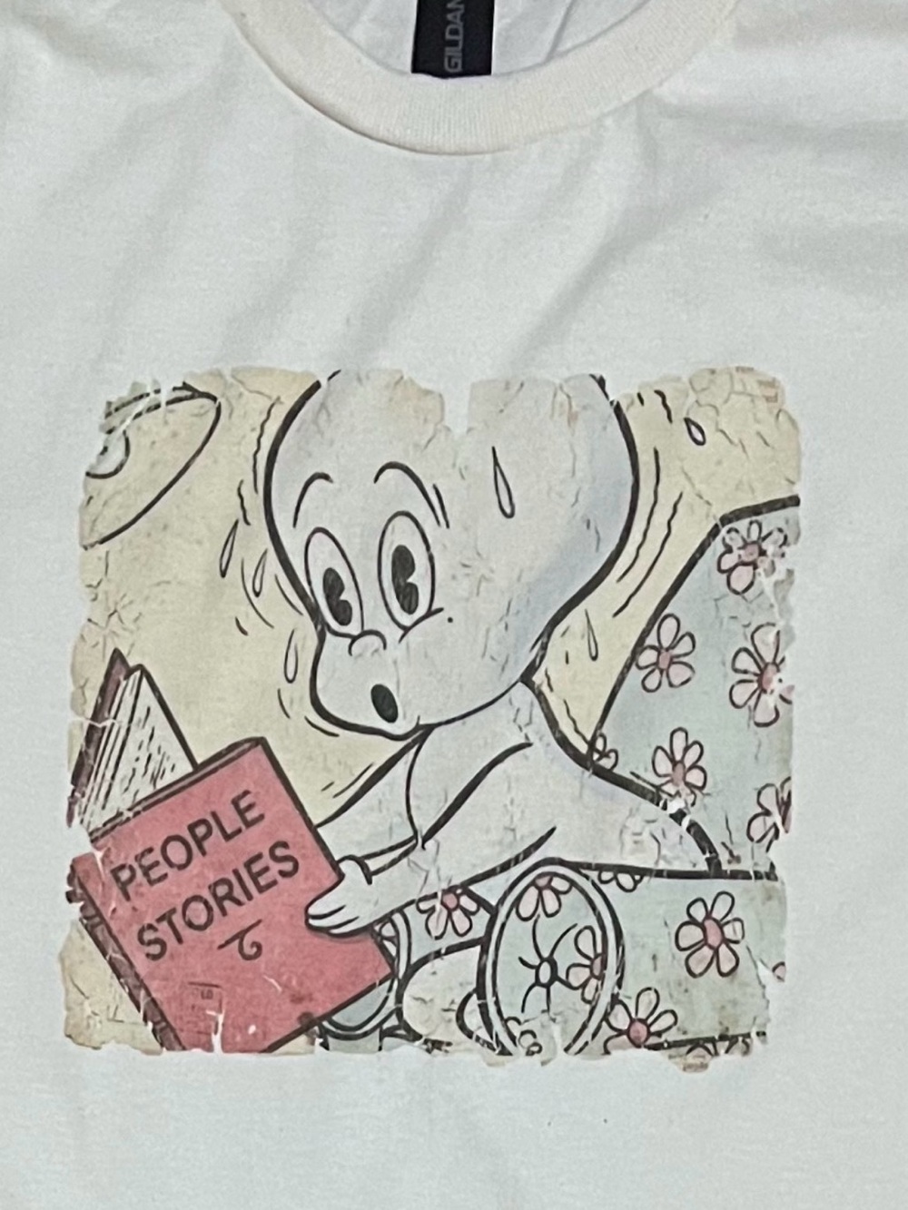 Casper funny retro vintage horror punk goth White Unisex T-Shirt